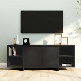 vidaXL TV skrinka čierna 130x35x50 cm drevotrieska