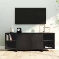 vidaXL TV skrinka čierna 130x35x50 cm drevotrieska - cena, srovnání