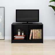 vidaXL TV skrinka čierna 70x33x42 cm masívne borovicové drevo - cena, srovnání