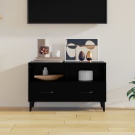 vidaXL TV skrinka čierna 80x36x50 cm spracované drevo - cena, srovnání