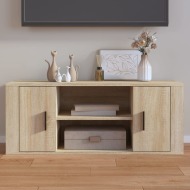 vidaXL TV skrinka dub sonoma 100x35x40 cm spracované drevo - cena, srovnání