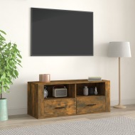 vidaXL TV skrinka dymový dub 100x35x40 cm spracované drevo - cena, srovnání