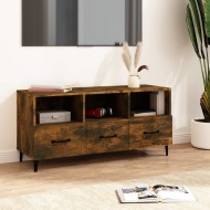 vidaXL TV skrinka dymový dub 102x35x50 cm spracované drevo - cena, srovnání