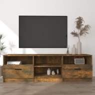 vidaXL TV skrinka dymový dub 150x33,5x45 cm spracované drevo - cena, srovnání