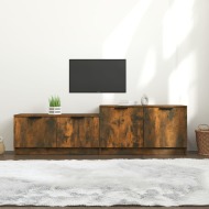 vidaXL TV skrinka dymový dub 158,5x36x45 cm spracované drevo - cena, srovnání