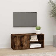 vidaXL TV skrinka dymový dub 80x31,5x36 cm spracované drevo - cena, srovnání