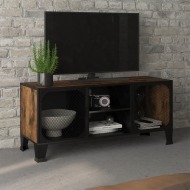 vidaXL TV skrinka hnedá 105x36x47 cm kov a MDF - cena, srovnání