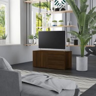vidaXL TV skrinka hnedý dub 80x34x36 cm spracované drevo - cena, srovnání