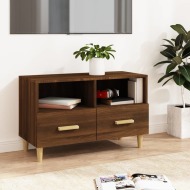 vidaXL TV skrinka hnedý dub 80x36x50 cm spracované drevo - cena, srovnání