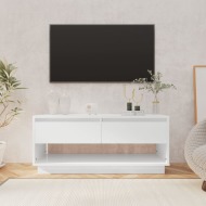 vidaXL TV skrinka lesklá biela 102x41x44 cm drevotrieska - cena, srovnání