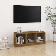vidaXL TV skrinka medovo-hnedá 104x33x41 cm borovicový masív - cena, srovnání