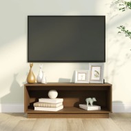 vidaXL TV skrinka medovo-hnedá 90x35x35 cm masívna borovica - cena, srovnání