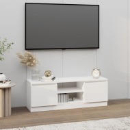vidaXL TV skrinka s dvierkami biela 102x30x36 cm - cena, srovnání