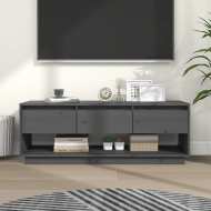 vidaXL TV skrinka sivá 110,5x34x40 cm masívna borovica - cena, srovnání