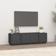 vidaXL TV skrinka sivá 140x40x40 cm masívna borovica - cena, srovnání