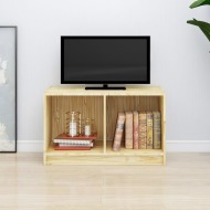 vidaXL TV skrinka sivá 70x33x42 cm masívne borovicové drevo - cena, srovnání