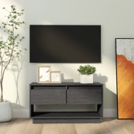 vidaXL TV skrinka sivá 74x34x40 cm masívna borovica - cena, srovnání