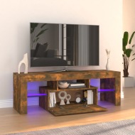 vidaXL TV skrinka s LED svetlami dymový dub 120x35x40 cm - cena, srovnání