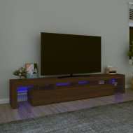 vidaXL TV skrinka s LED svetlami hnedý dub 230x36,5x40 cm - cena, srovnání