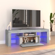 vidaXL TV skrinka s LED svetlami sivý dub sonoma 120x35x40 cm - cena, srovnání