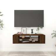 vidaXL Závesná TV skrinka hnedý dub 100x30x26,5 cm spracované drevo - cena, srovnání
