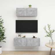vidaXL 2-dielna súprava TV skriniek betónovo-sivá drevotrieska - cena, srovnání