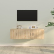 vidaXL 2-dielna súprava TV skriniek dub sonoma kompozitné drevo - cena, srovnání