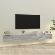 vidaXL 3-dielna sada TV skriniek sivý dub sonoma spracované drevo - cena, srovnání
