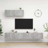 vidaXL 3-dielna súprava TV skriniek betónovo-sivá drevotrieska - cena, srovnání