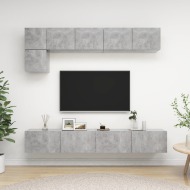 vidaXL 5-dielna súprava TV skriniek betónová sivá drevotrieska - cena, srovnání