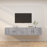 vidaXL Nástenné TV skrinky 2 ks sivé sonoma 100x34,5x40 cm - cena, srovnání