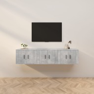 vidaXL Nástenné TV skrinky 3 ks betónovo-sivé 57x34,5x40 cm - cena, srovnání
