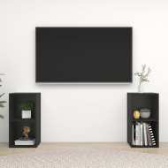 vidaXL TV skrinky 2 ks čierne 72,5x35x36,5 cm drevotrieska - cena, srovnání