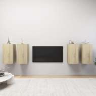 vidaXL TV skrinky 4 ks dub sonoma 30,5x30x60 cm drevotrieska - cena, srovnání