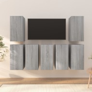 vidaXL TV skrinky 7 ks sivý dub sonoma 30,5x30x60 cm spracované drevo - cena, srovnání