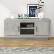 vidaXL TV stolík betónový sivý 102x35x45 cm spracované drevo - cena, srovnání
