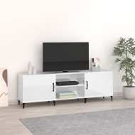 vidaXL TV stolík lesklý biely 150x30x50 cm spracované drevo - cena, srovnání