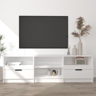 vidaXL TV stolík lesklý biely 150x33,5x45 cm spracované drevo - cena, srovnání