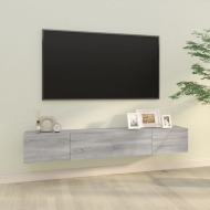 vidaXL Nástenné TV stolíky 2ks dub sonoma 100x30x30cm spracované drevo - cena, srovnání