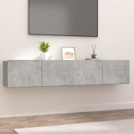 vidaXL TV stolíky 2 ks betónovo-sivé 80x30x30 cm spracované drevo - cena, srovnání