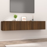 vidaXL TV stolíky 2 ks hnedý dub 80x30x30 cm spracované drevo - cena, srovnání