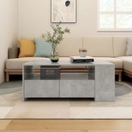 vidaXL Konferenčný stolík betónový sivý 102x55x42 cm spracované drevo - cena, srovnání
