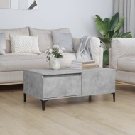 vidaXL Konferenčný stolík betónový sivý 90x50x36,5 cm spracované drevo - cena, srovnání