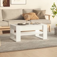 vidaXL Konferenčný stolík biely 102x55x45 cm spracované drevo - cena, srovnání