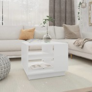 vidaXL Konferenčný stolík biely 55x55x43 cm drevotrieska - cena, srovnání