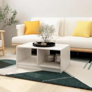 vidaXL Konferenčný stolík biely 75x50x33,5 cm borovicový masív - cena, srovnání
