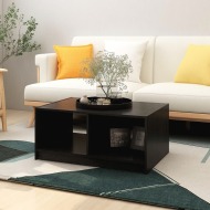 vidaXL Konferenčný stolík čierna 75x50x33,5 cm borovicový masív - cena, srovnání