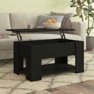vidaXL Konferenčný stolík čierny 79x49x41 cm spracované drevo - cena, srovnání