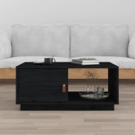 vidaXL Konferenčný stolík čierny 80x50x35,5 cm borovicový masív - cena, srovnání