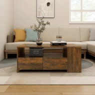 vidaXL Konferenčný stolík dymový dub 102x55x42 cm spracované drevo - cena, srovnání